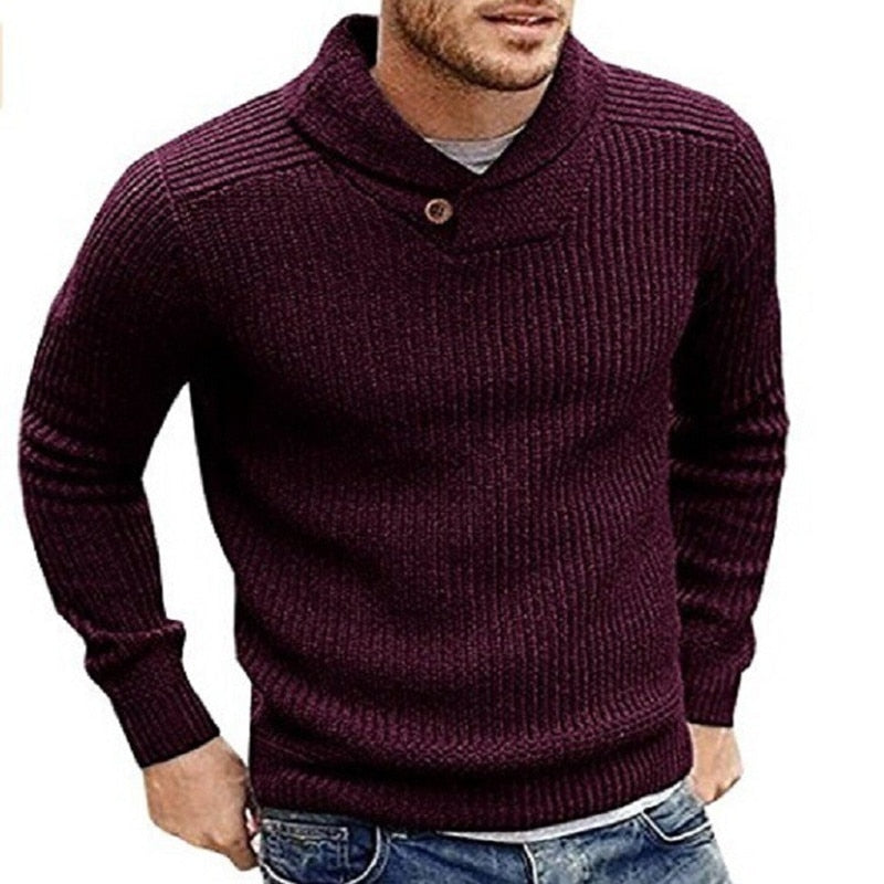 Men's Knitted Cashmere Pullover Sweater