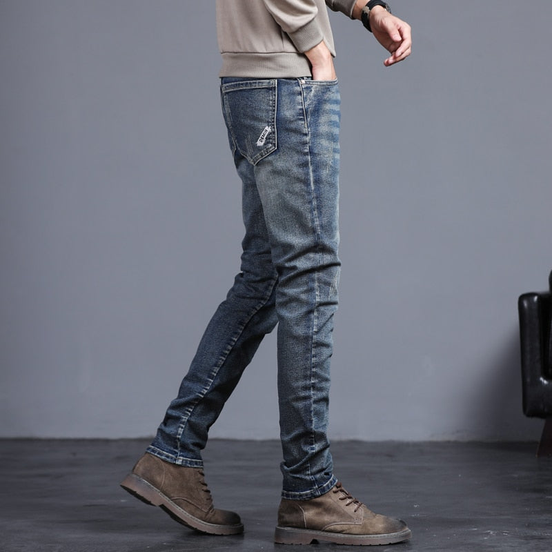 Men's Classic Slim Fit Denim Jeans