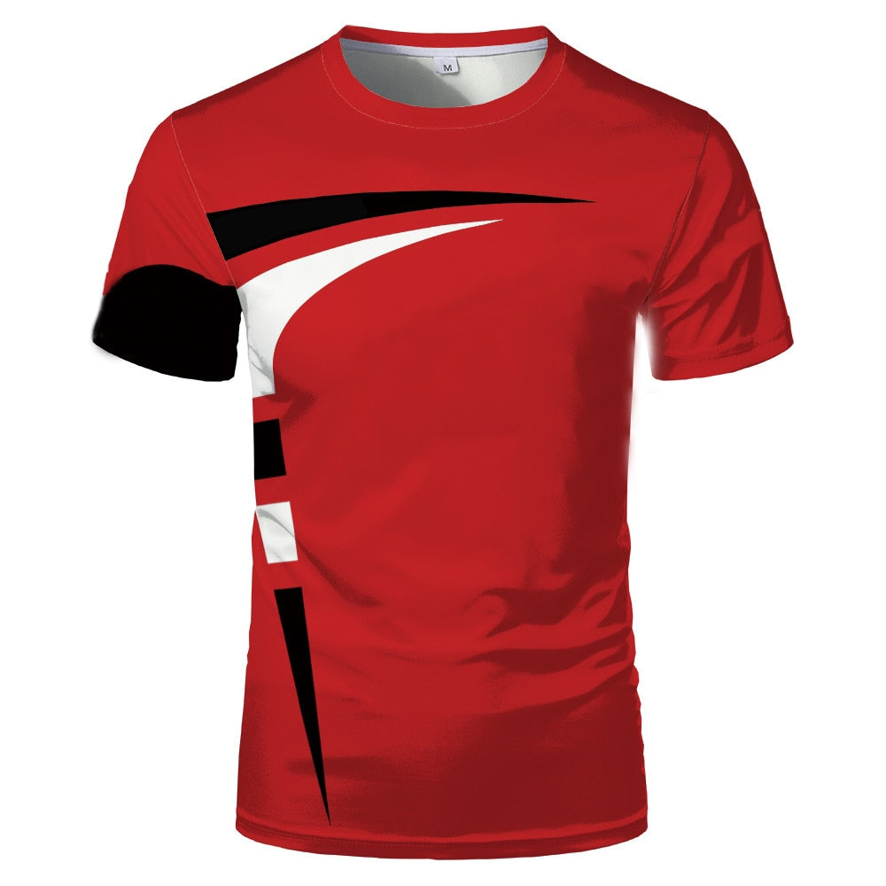 Men's Casual 3-D Printed Short Sleeve T-Shirt