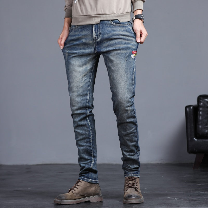 Men's Classic Slim Fit Denim Jeans
