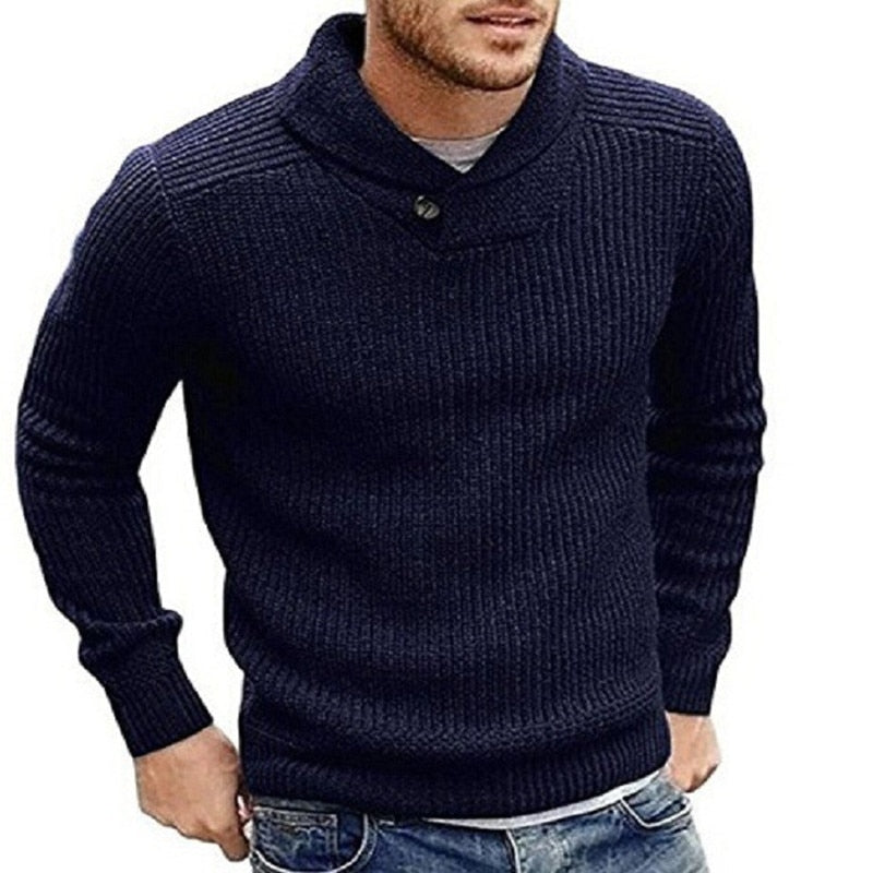 Men's Knitted Cashmere Pullover Sweater