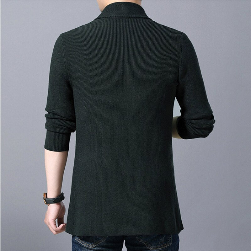 Men Casual Single Button Cardigan Sweater