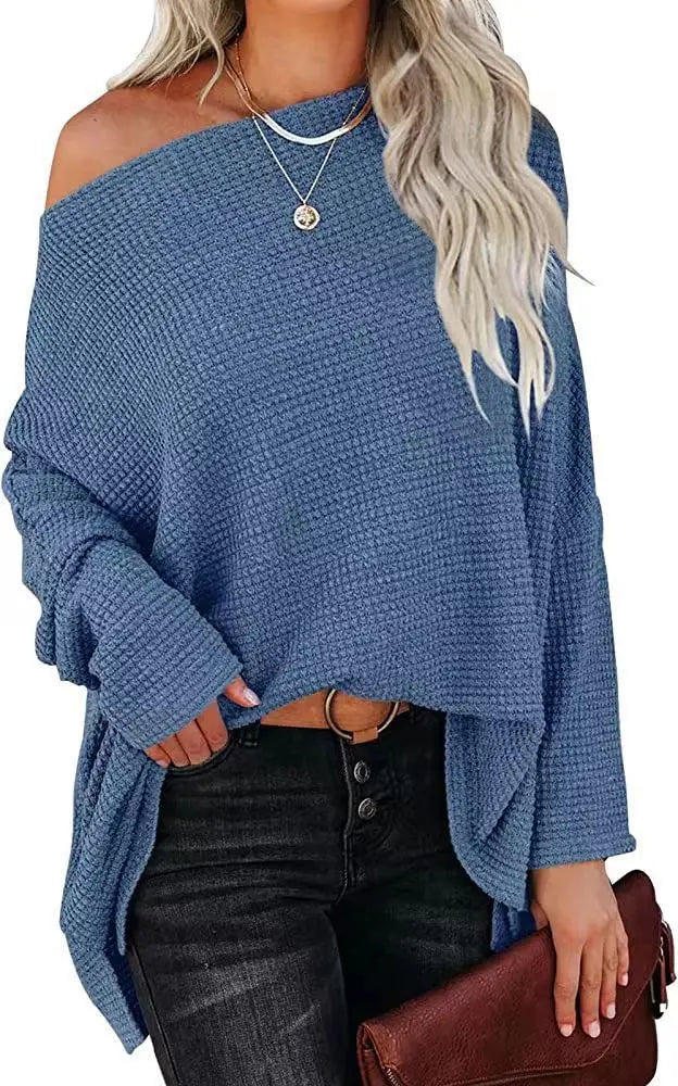 Women's Casual Knitted Cross Border Sweater