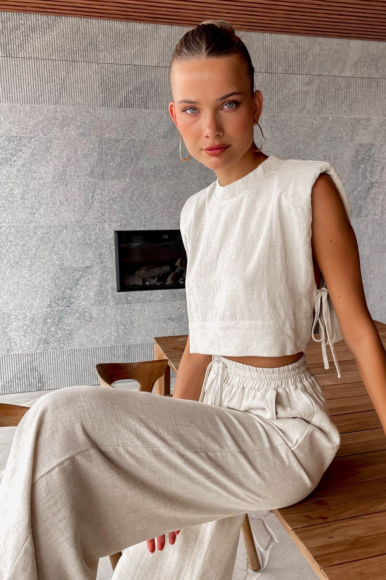 Women’s Summer Linen Loungewear Set