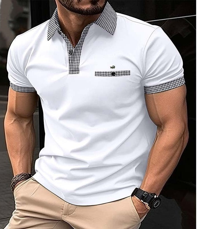 Men's Casual Short-Sleeve Breathable Polo Shirt