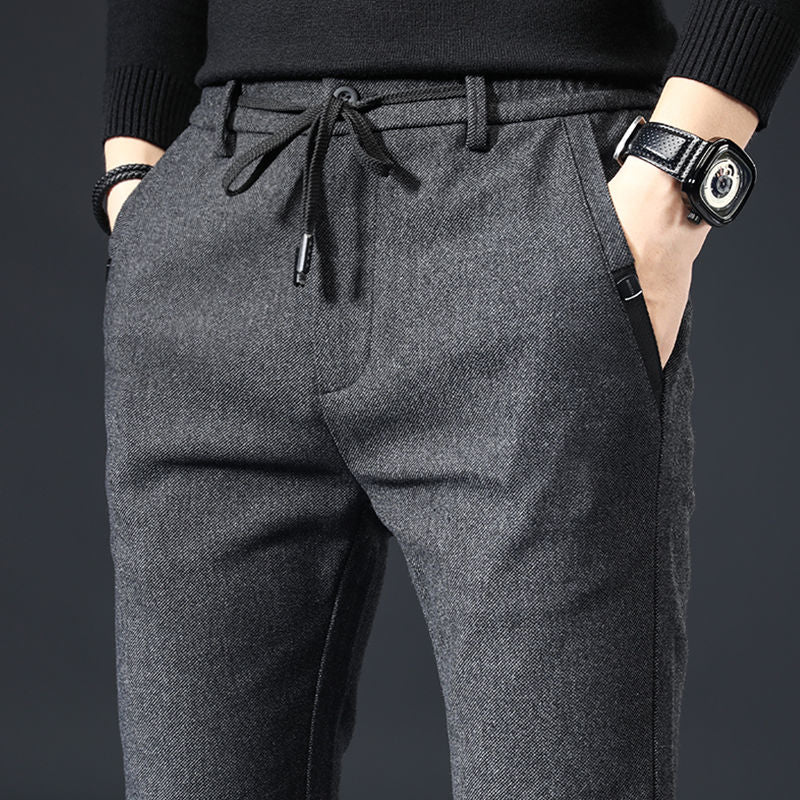 Men's Casual Solid Straight Trousers