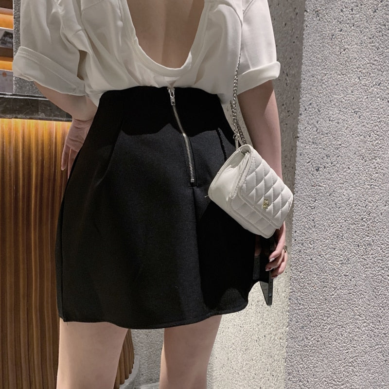 Casual Short Puffy High-Waist Skirt