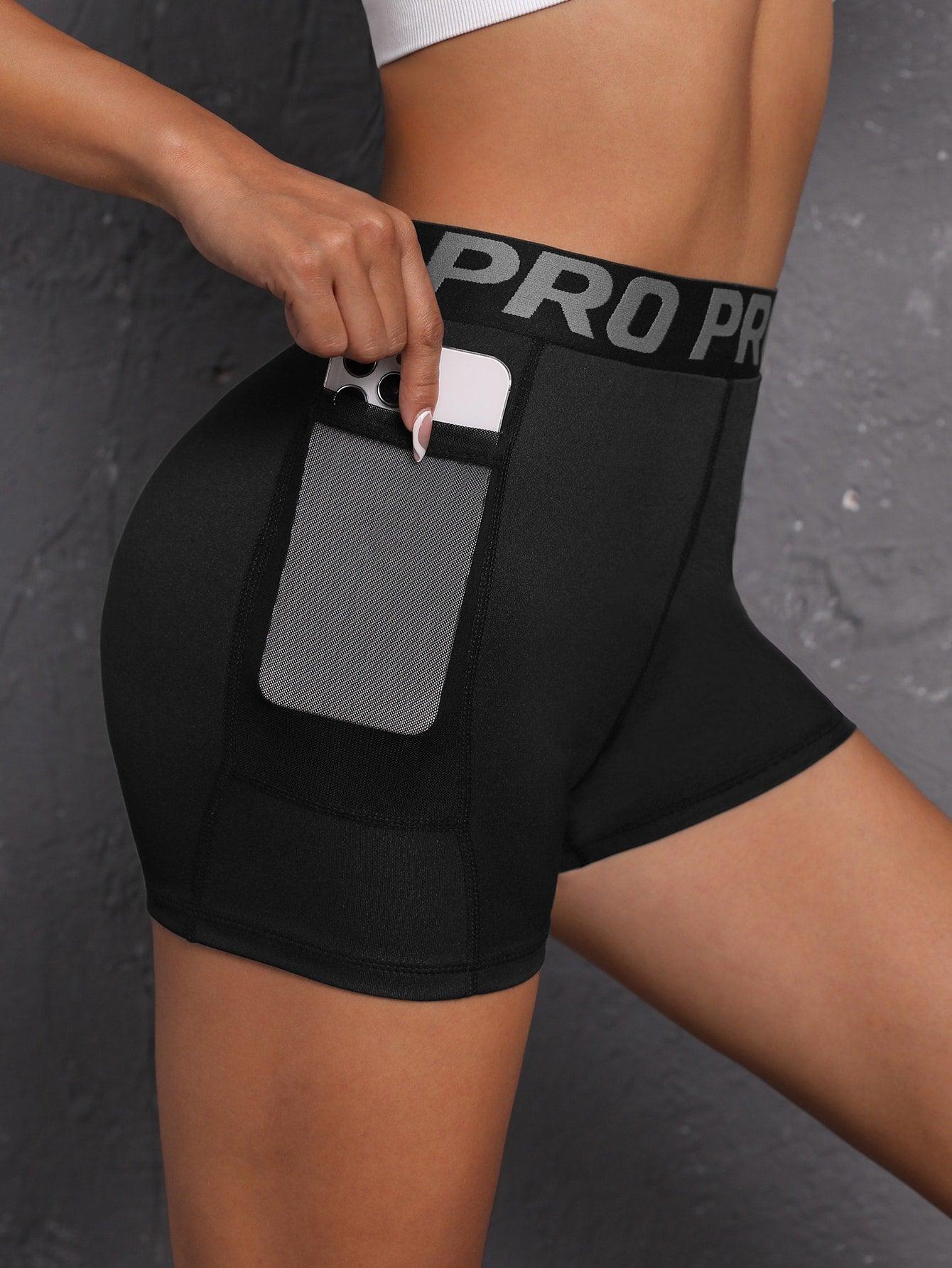 Women's Sports Shorts With Phone Pocket