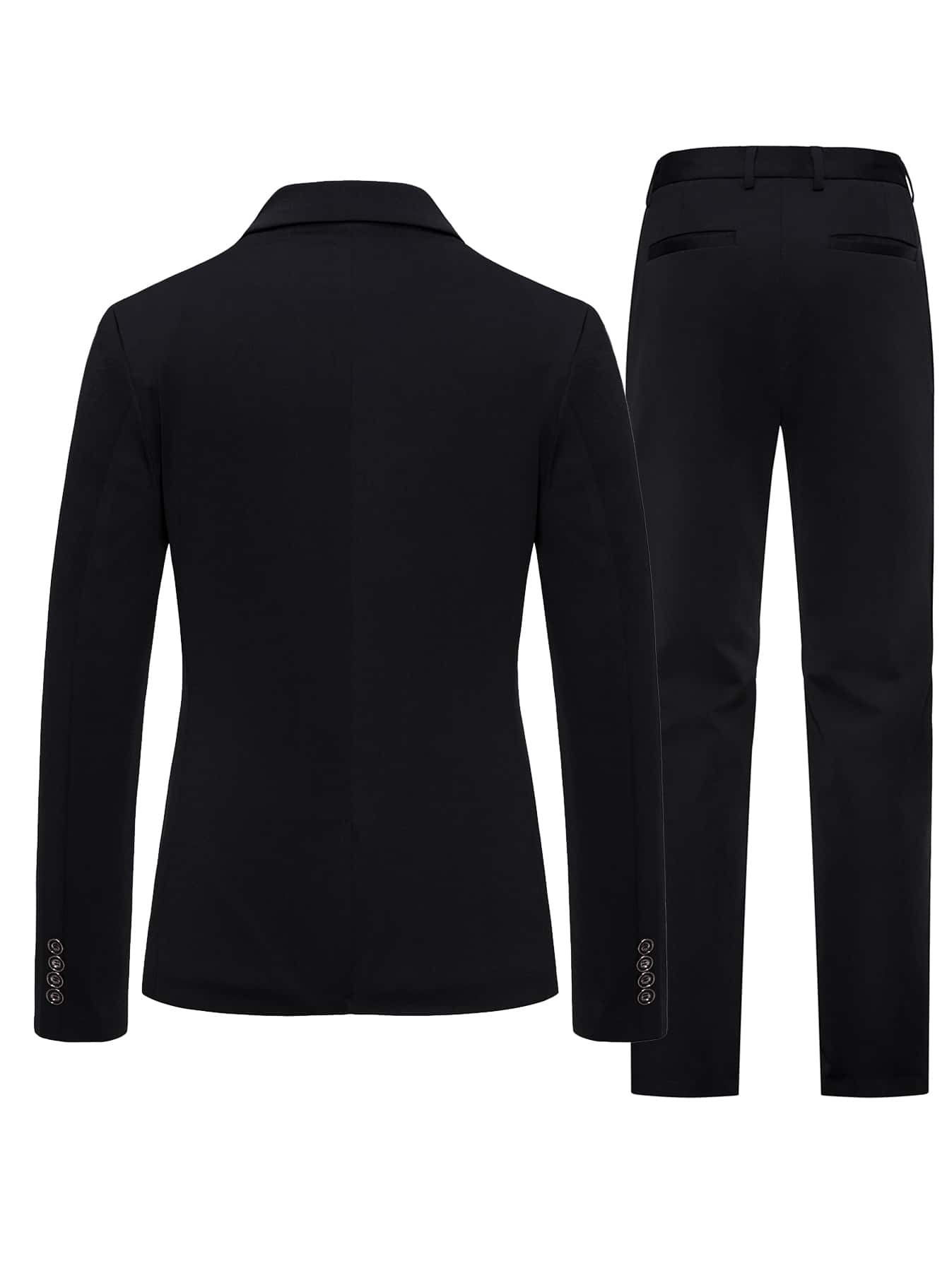 Manfinity Mode Men Single Button Blazer & Suit Pants