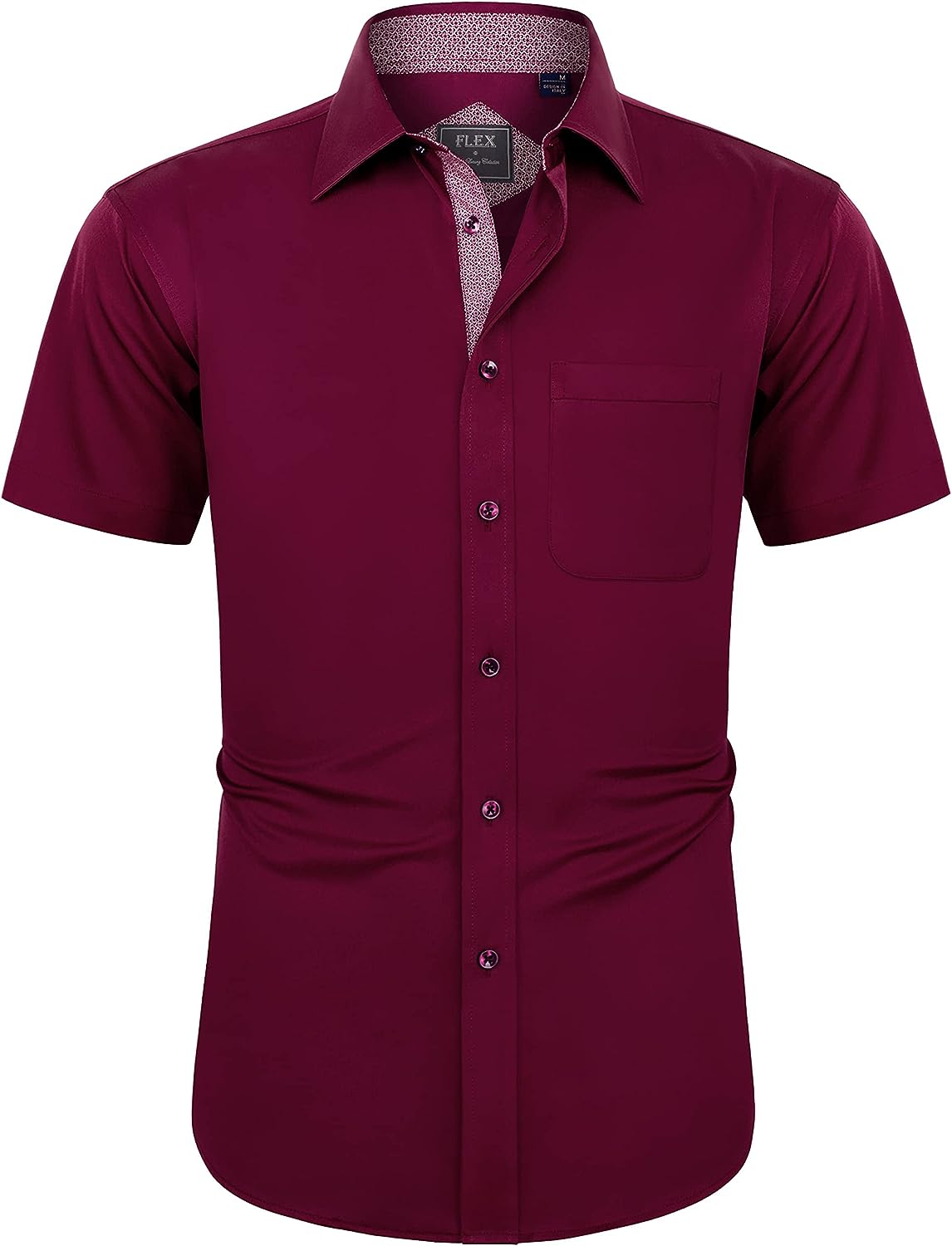men's short sleeve button-down casual shirts