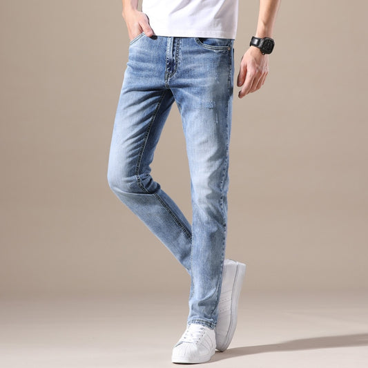 Men's Casual Pleated Retro Pocket Denim Jeans