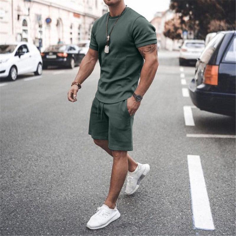 men's designer shorts and t-shirt set