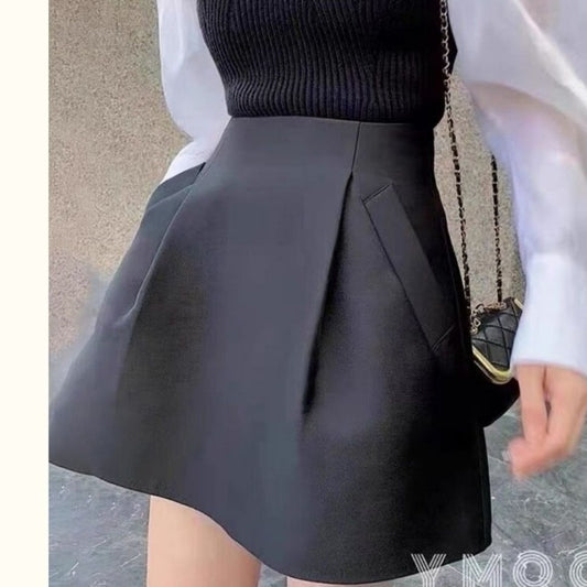 Women Casual A-Line Puffy Mini Skirt