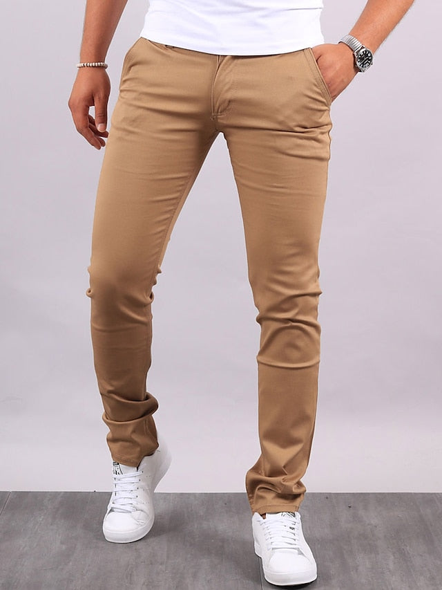 Breathable Casual Chino Pants For Men's 